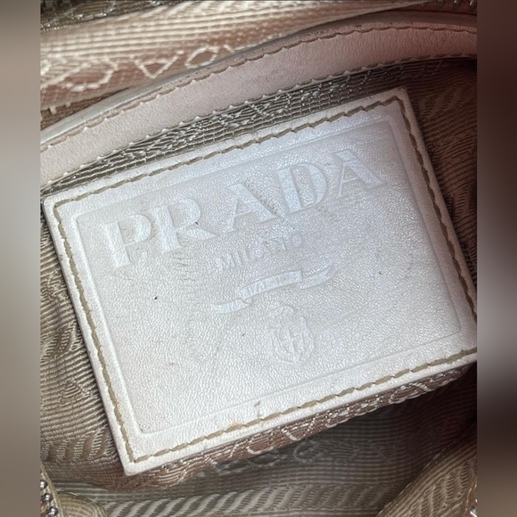 ❌️SOLD❌️ Prada Jacquard Logo Baguette Bag. - Picture 8 of 9